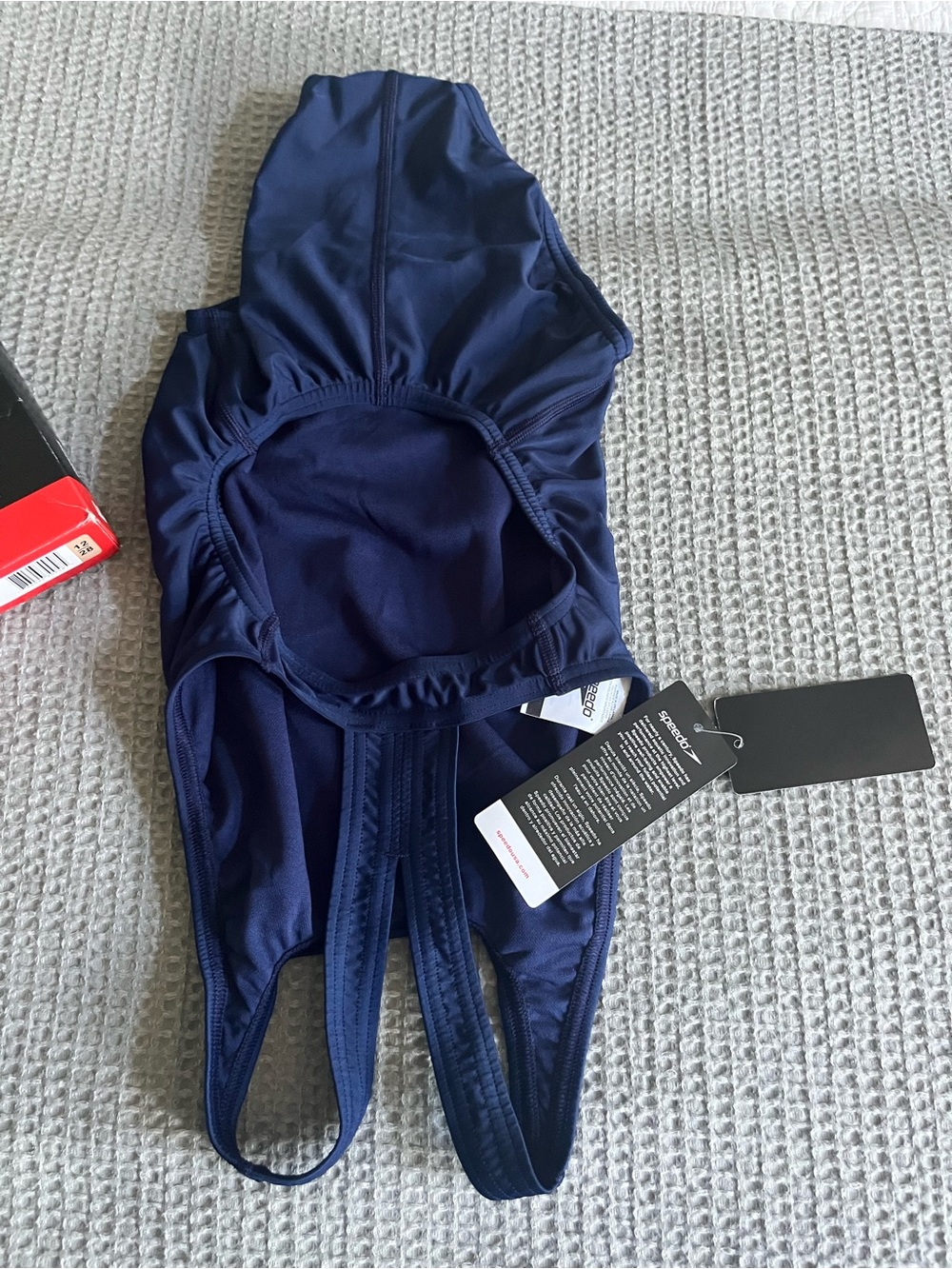 Speedo Navy Performance Racerback One-Piece - Picture 7 of 7